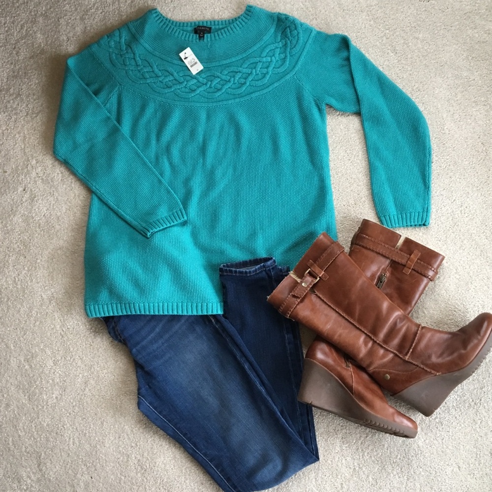 Talbots Cable Yoke Sweater